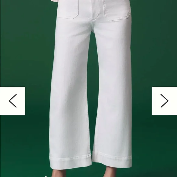 The Colette Cropped Wide-Leg Jeans by Maeve - Picture 1 of 9